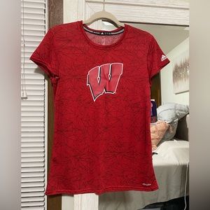 Womens short sleeve Wisconsin Badger tee